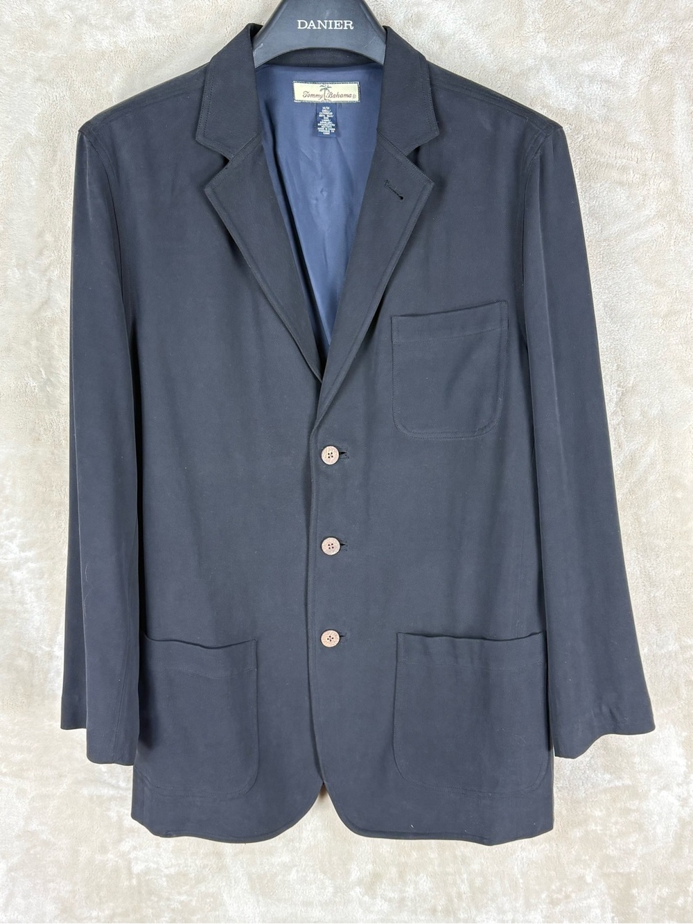 Tommy Bahama 100% Silk Navy Casual Sport Coat Blazer